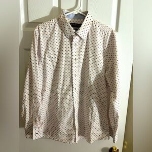 Men's Size 16-16.5 Nick Graham Stretch Modern Fit Dress Shirt